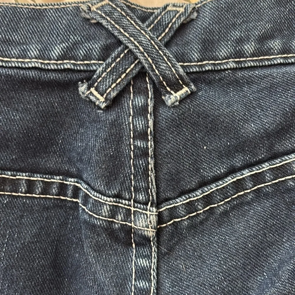 Vintage Jordache jeans, dark blue denim, straight leg,   Size 11 / 12. - Picture 5 of 6